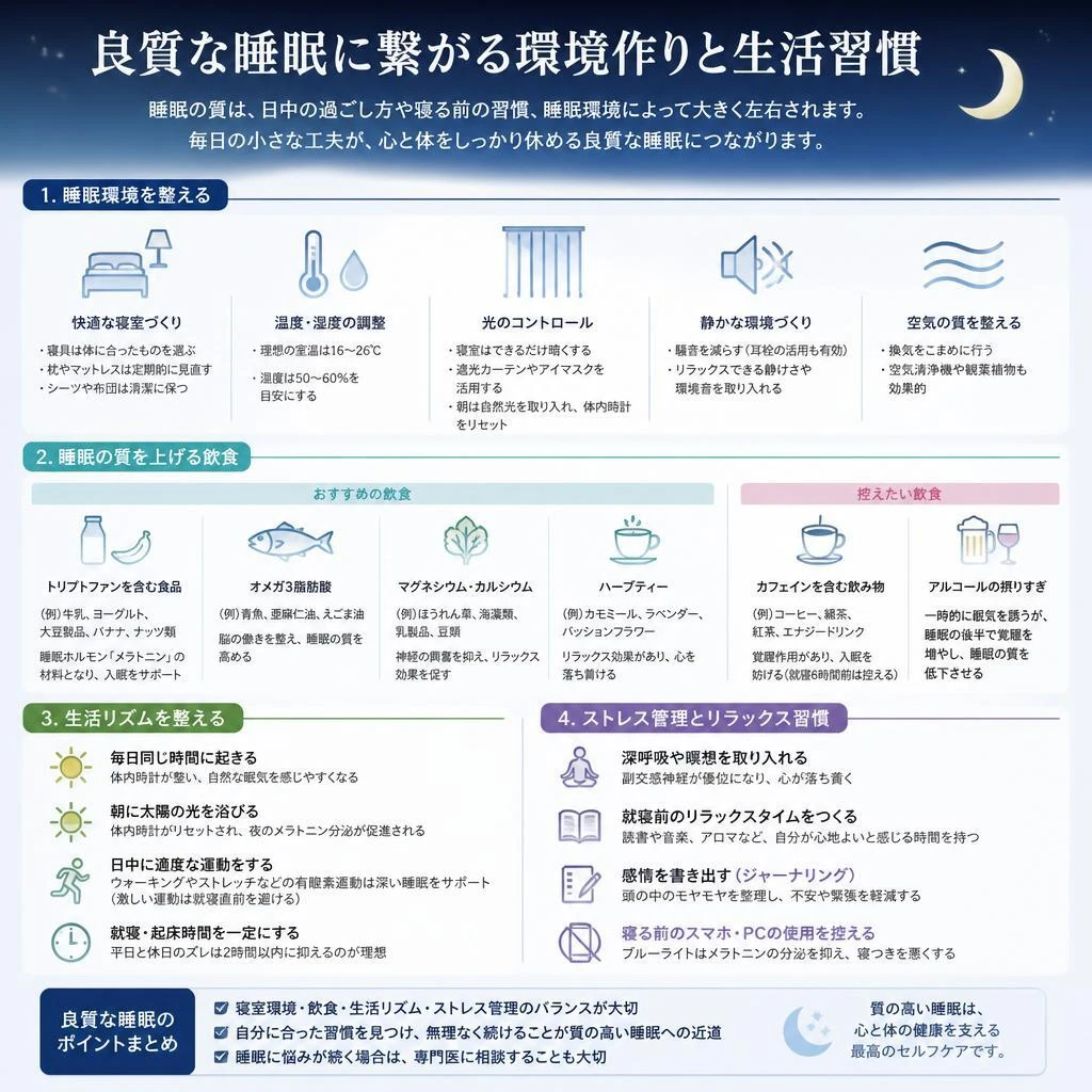 3. 睡眠の質を向上させるポイント