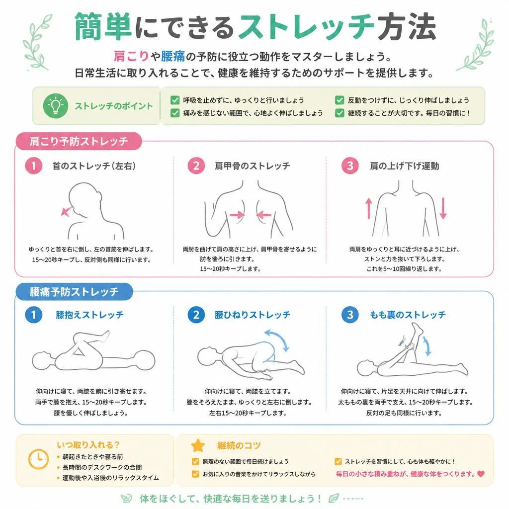 日常生活に取り入れるストレッチ