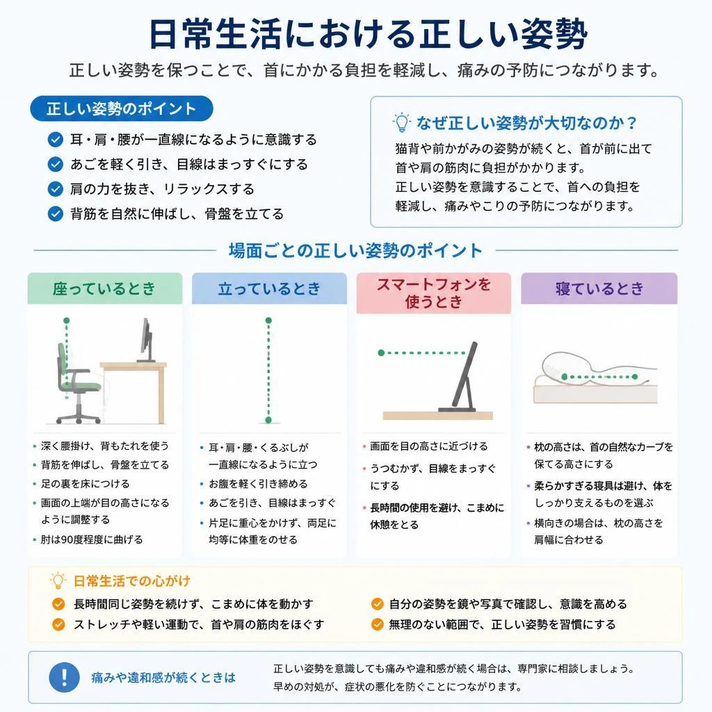 正しい姿勢の重要性