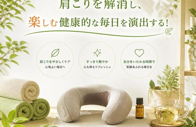 肩こりを解消し、楽しむ健康的な毎日を演出する！