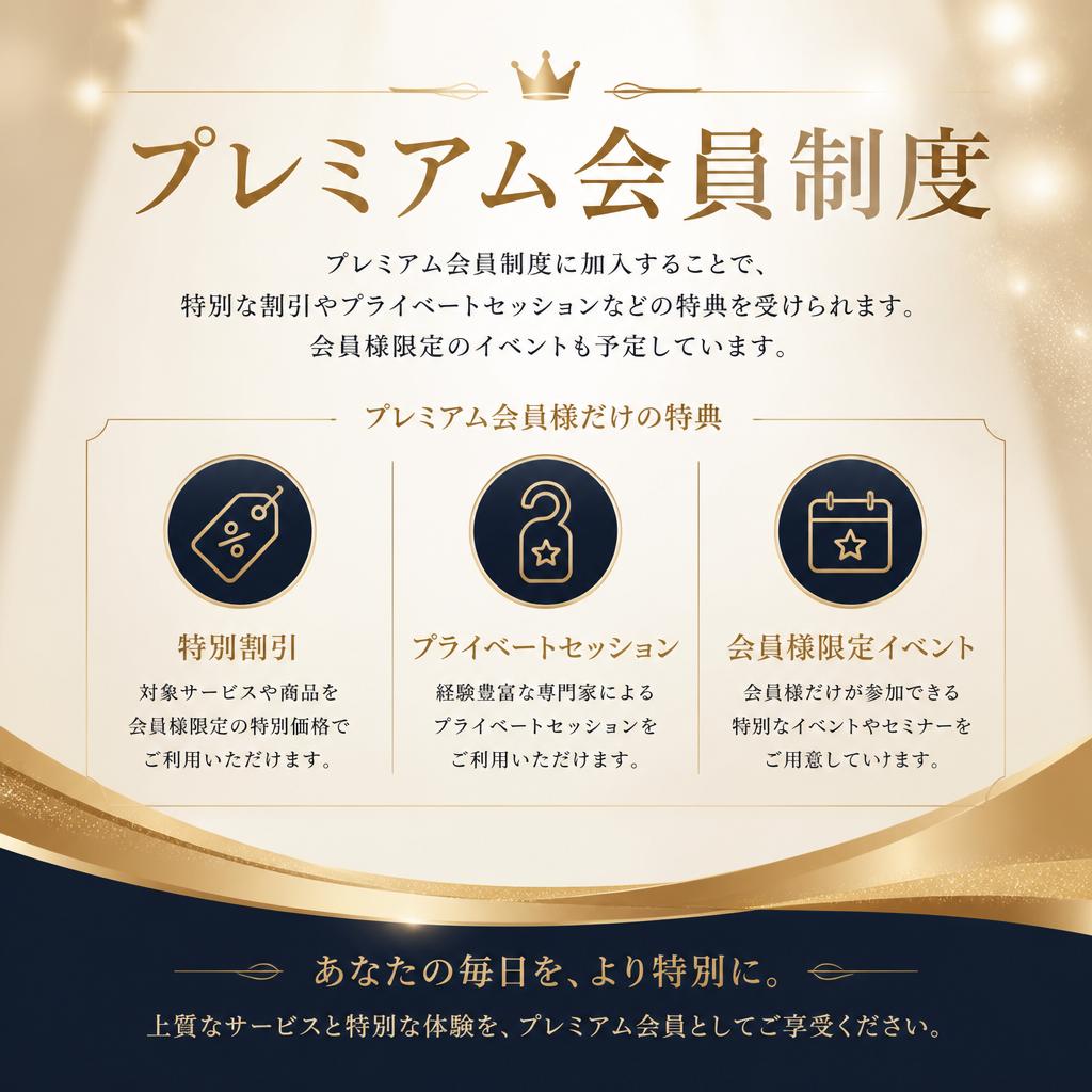 プレミアム会員制度の特典