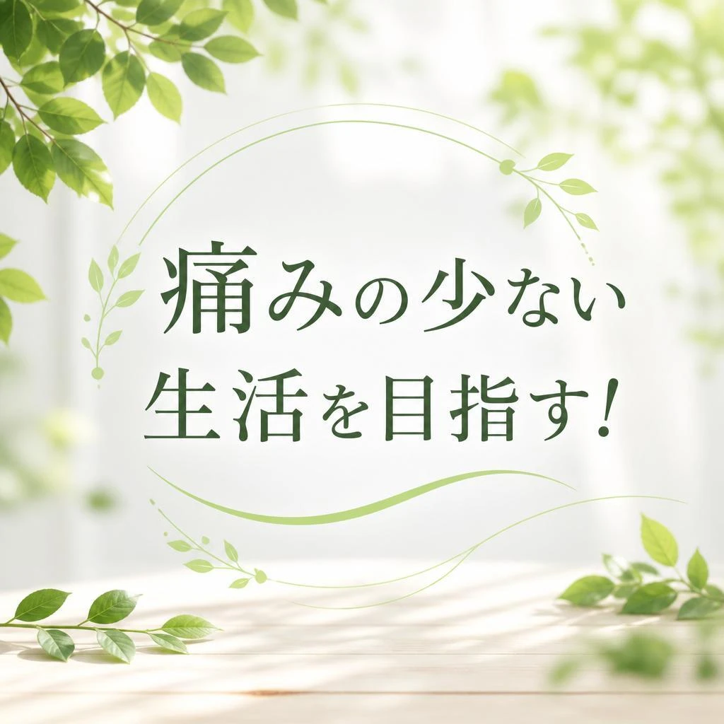 痛みの少ない生活を目指す！