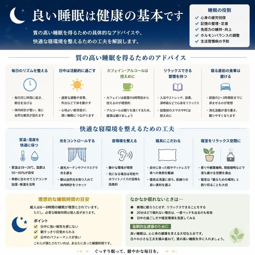 睡眠の質を向上させる方法