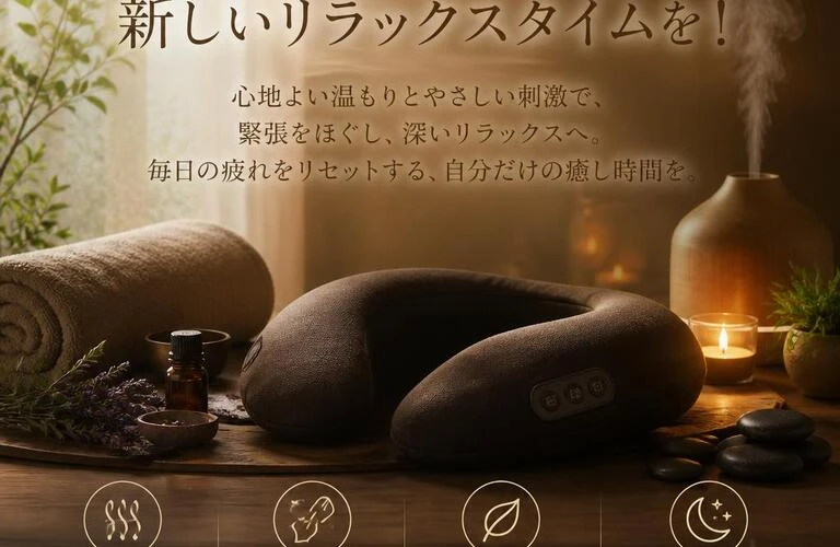 肩こりと頭痛から解放される新しいリラックスタイムを！