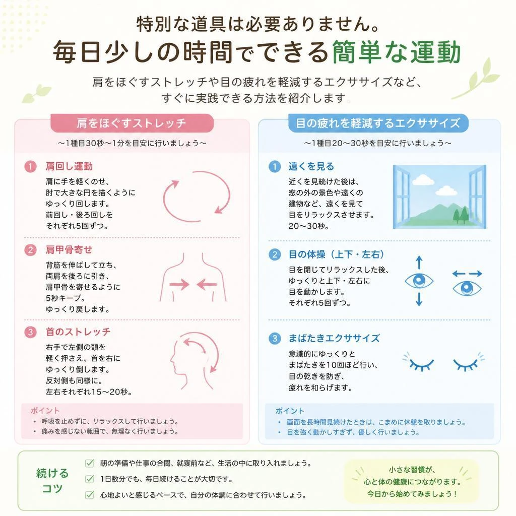 簡単にできるエクササイズ