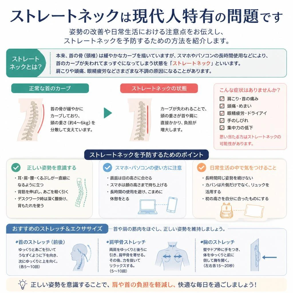 ストレートネックの予防法