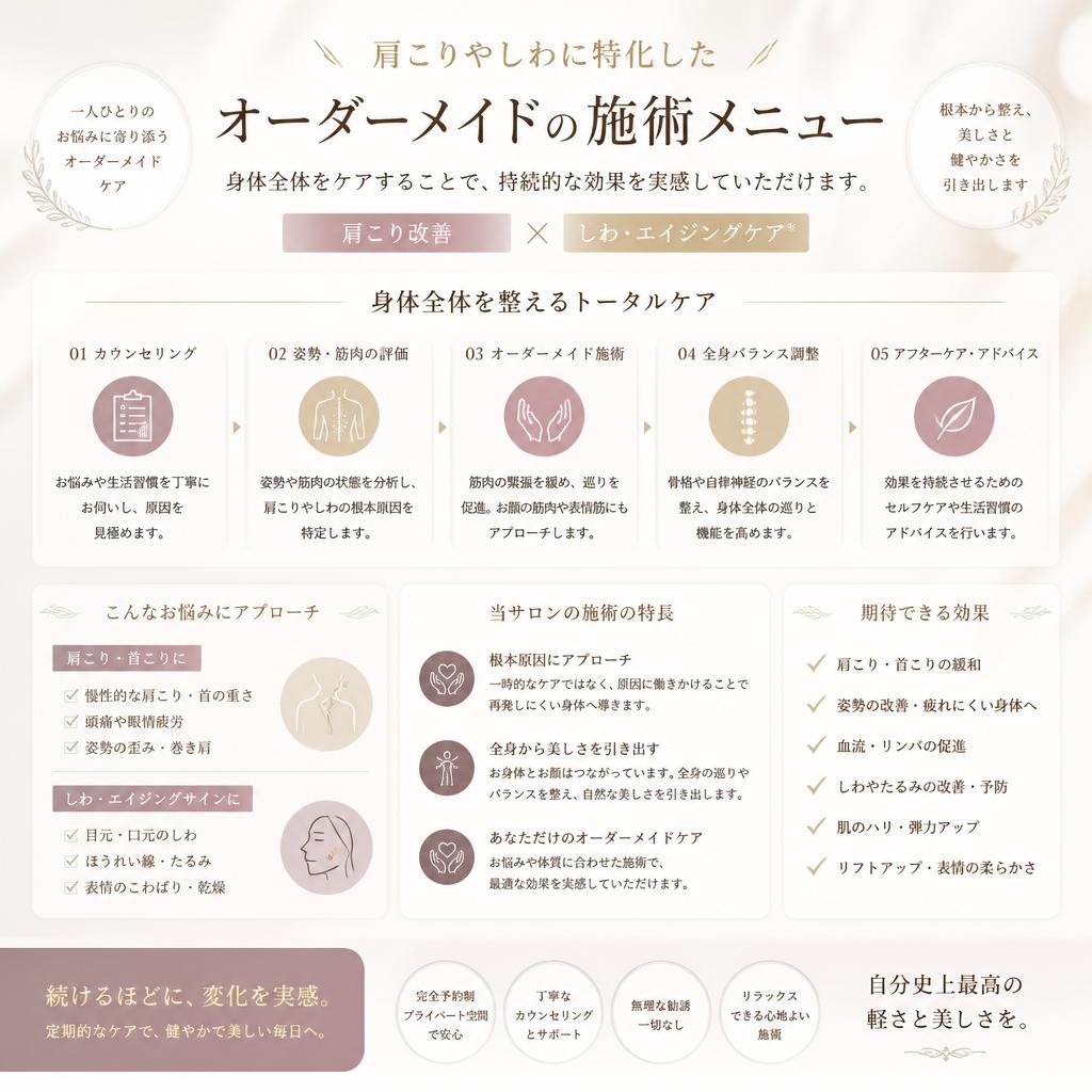 施術メニューのご紹介