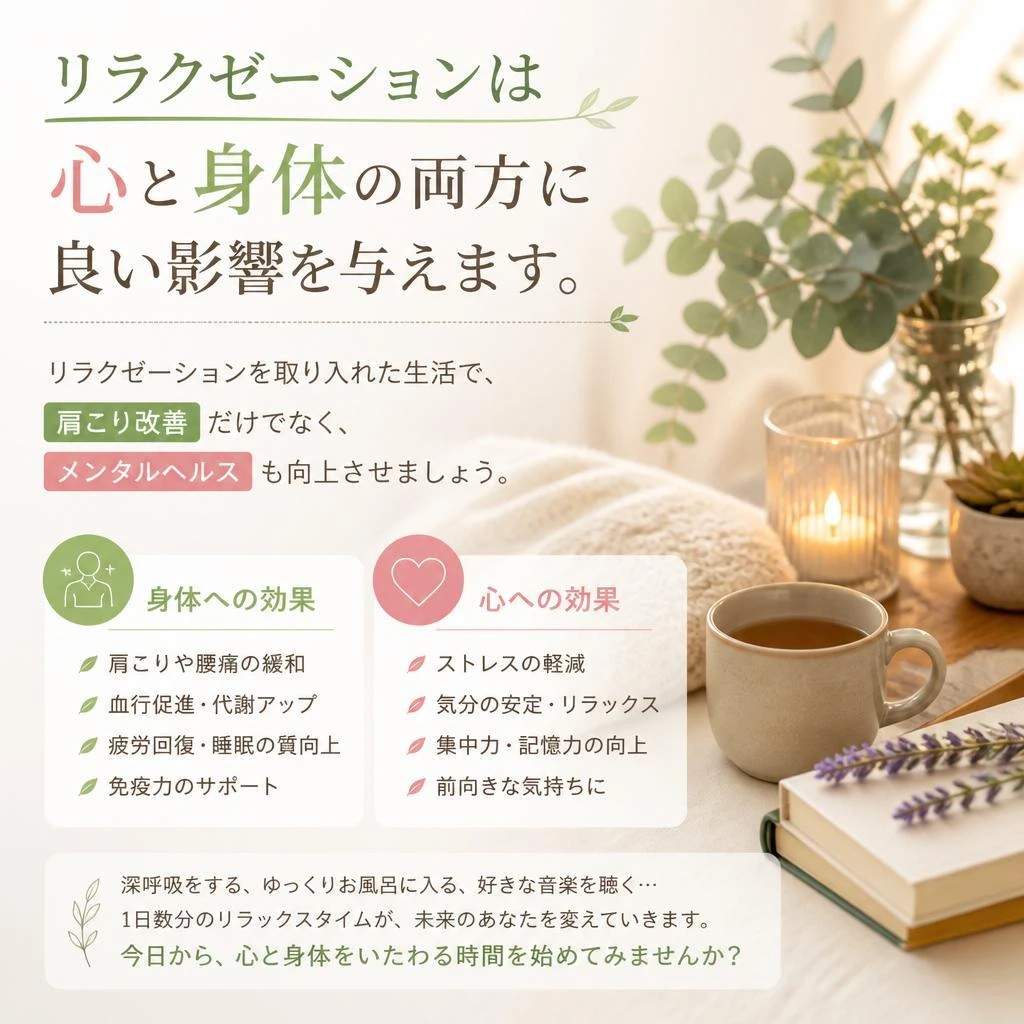 心安らぐリラクゼーションの重要性