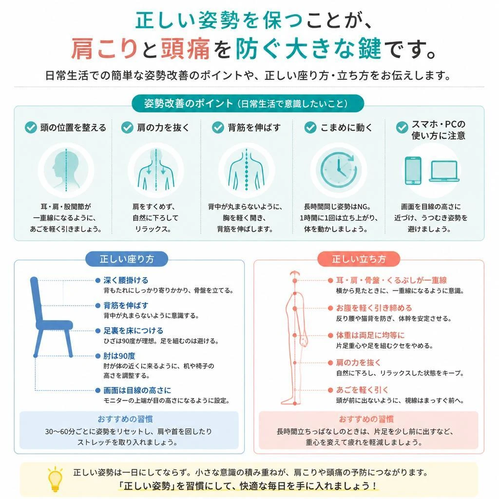姿勢改善の重要性