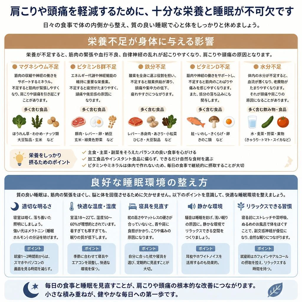 栄養と睡眠がもたらす健康効果
