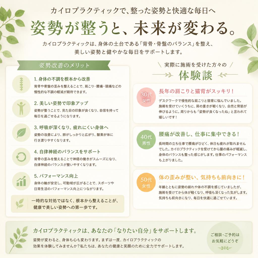 4. カイロプラクティックでの肩こり解消