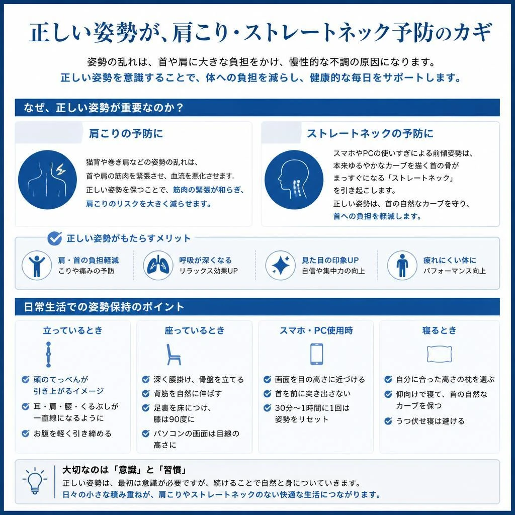 姿勢改善の重要性