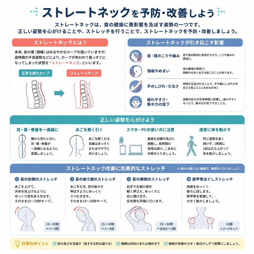 ストレートネックとは？その原因と対策
