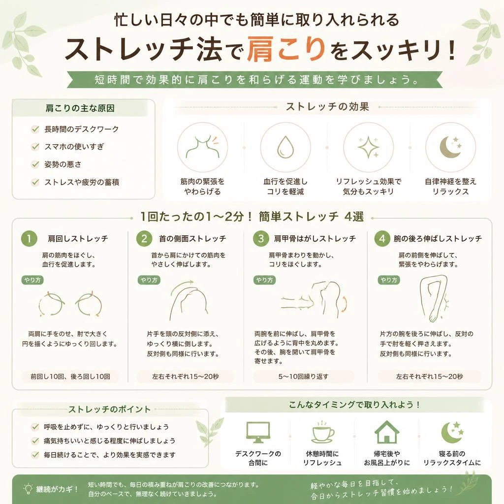 3. 自宅でできる簡単ストレッチ