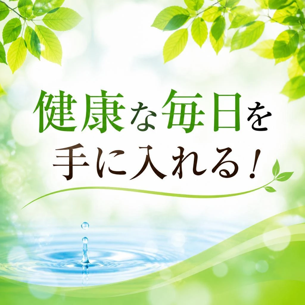健康な毎日を手に入れる！