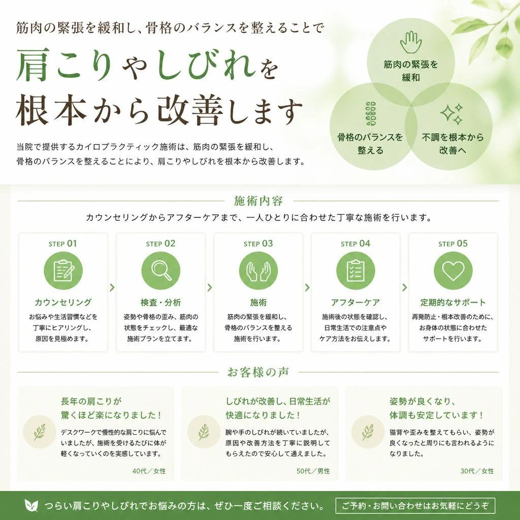 カイロプラクティックによる解決法