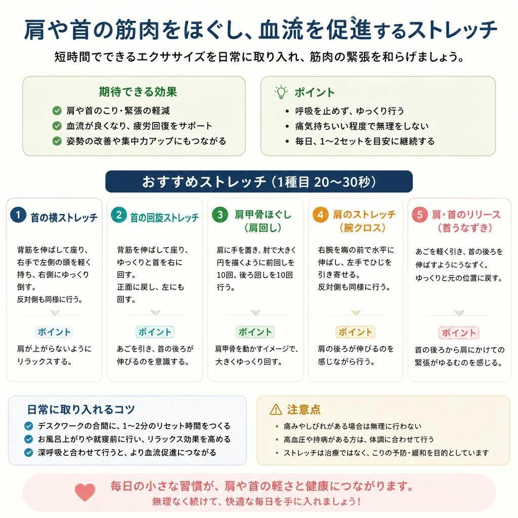 日常生活でできる簡単ストレッチ