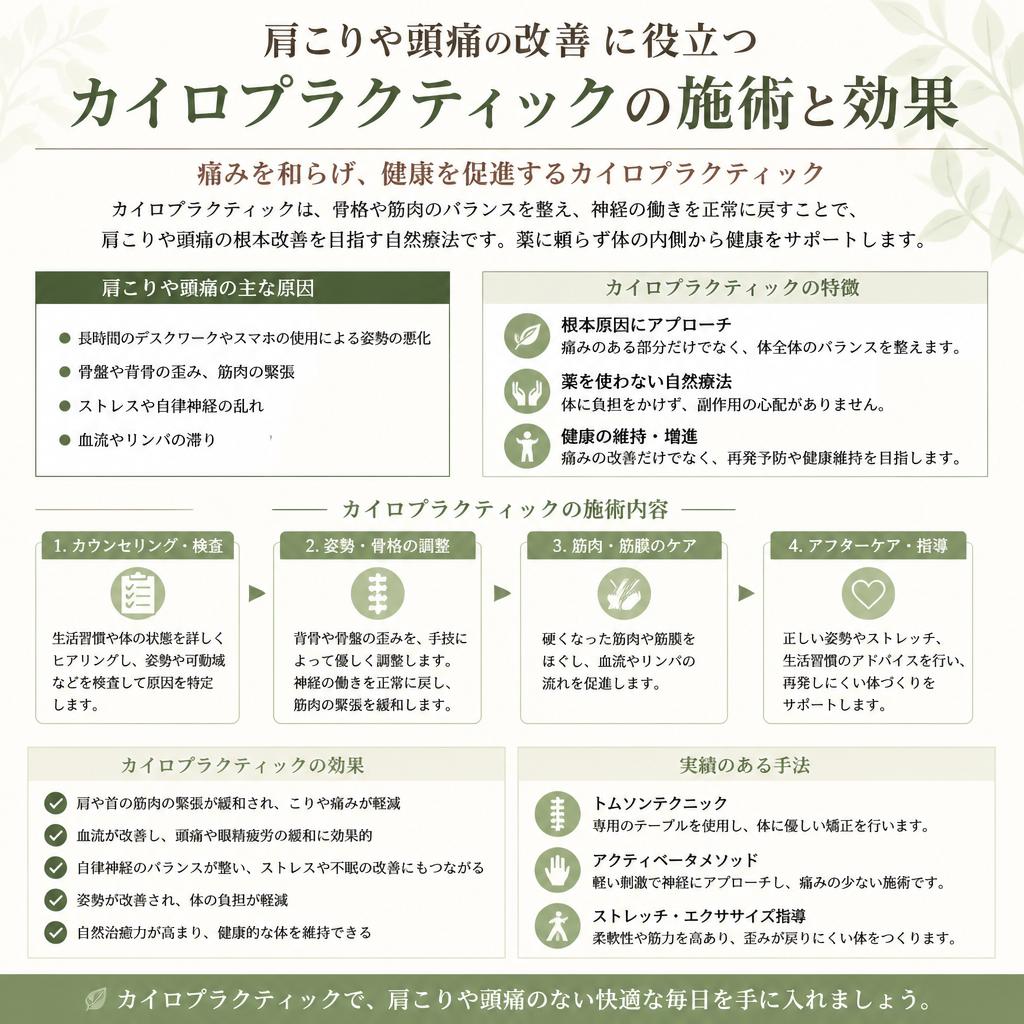 カイロプラクティックの効果