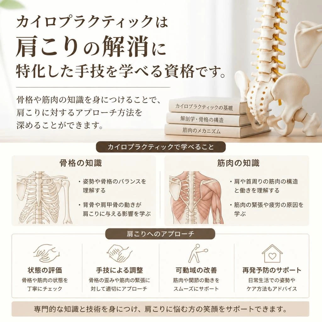 肩こりを解消するカイロプラクティックの知識