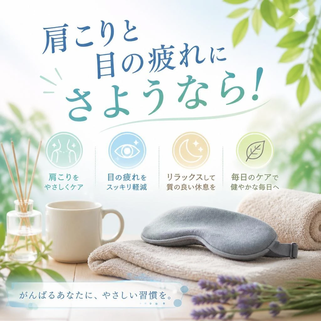 肩こりと目の疲れにさようなら！