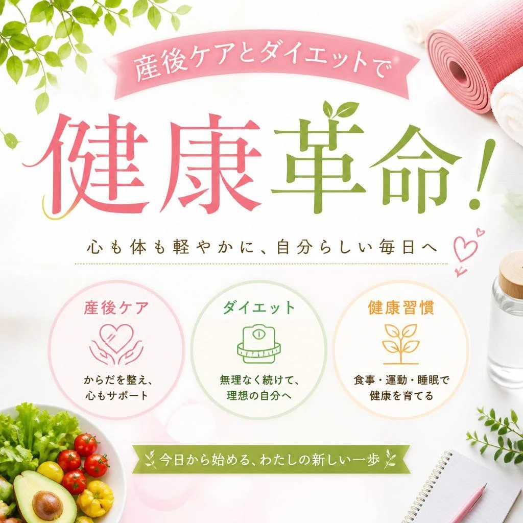 産後ケアとダイエットで健康革命！