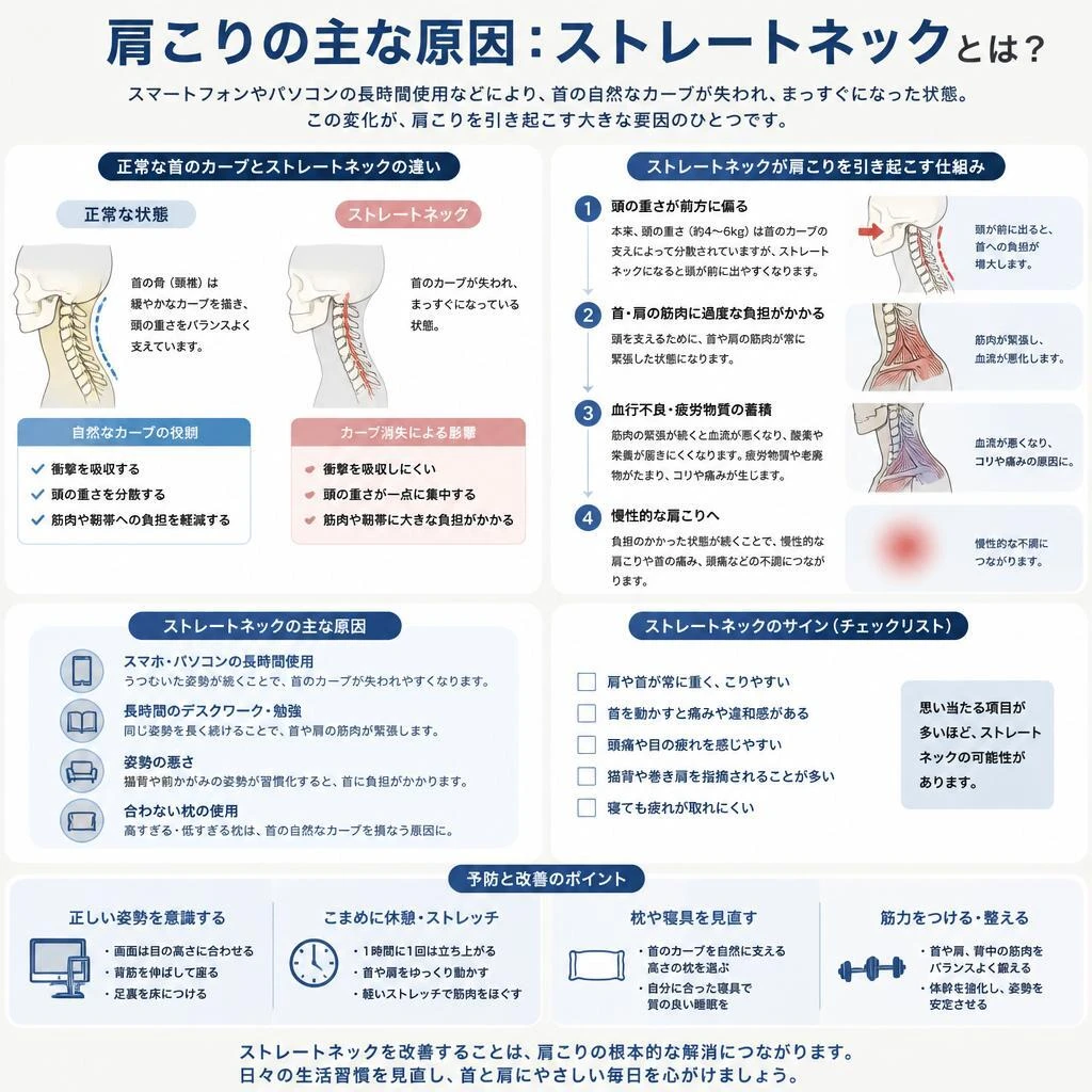 肩こりの背後にある原因