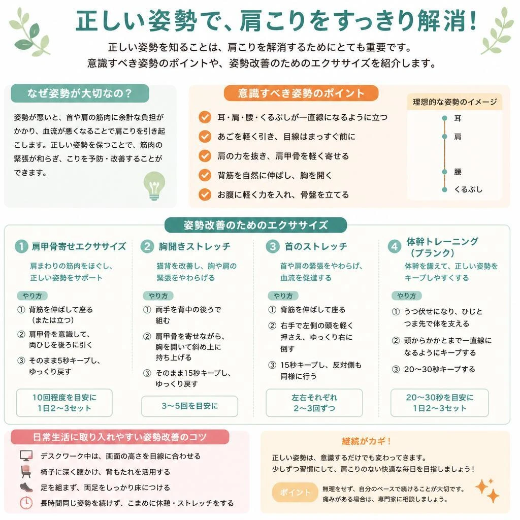 正しい姿勢とは？改善のポイント