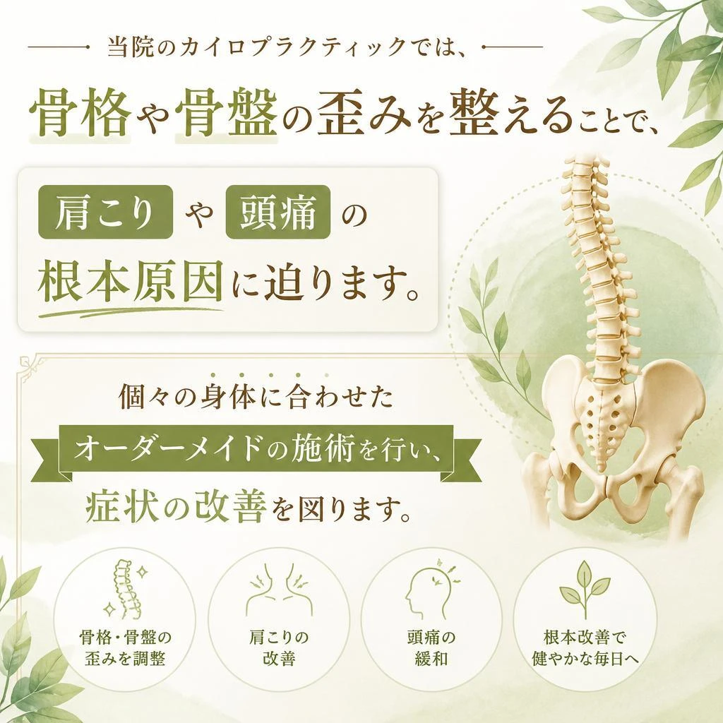 カイロプラクティックのアプローチ