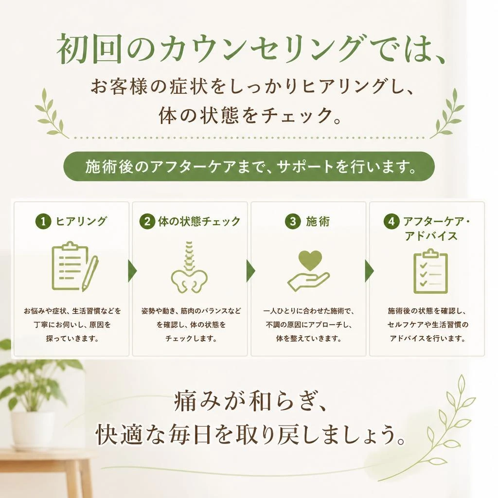 施術の流れと特徴