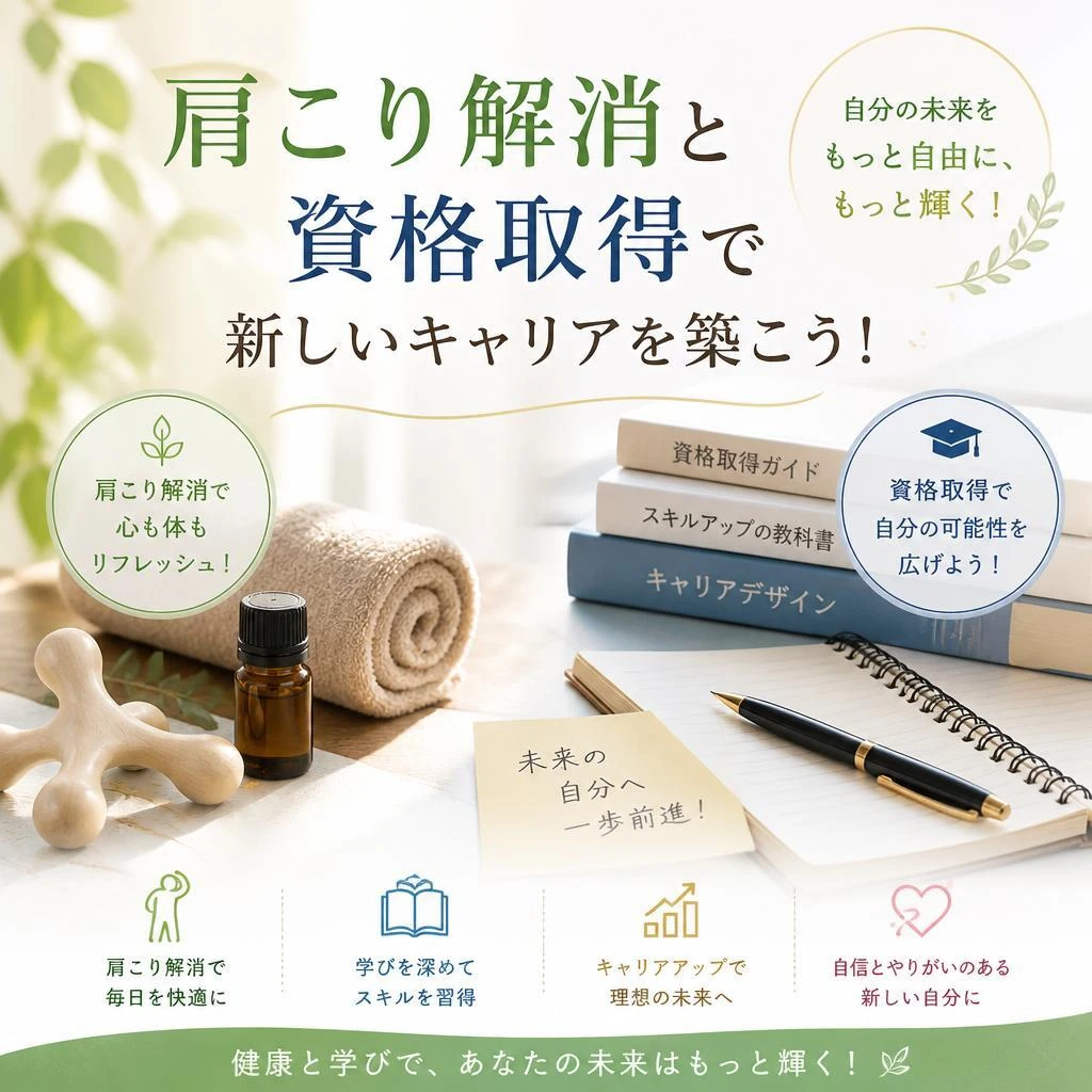 肩こり解消と資格取得で新しいキャリアを築こう！