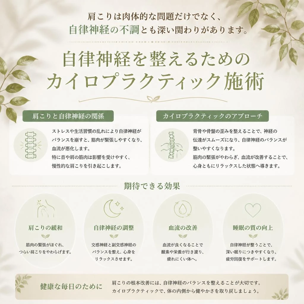 自律神経のバランスを整えよう！