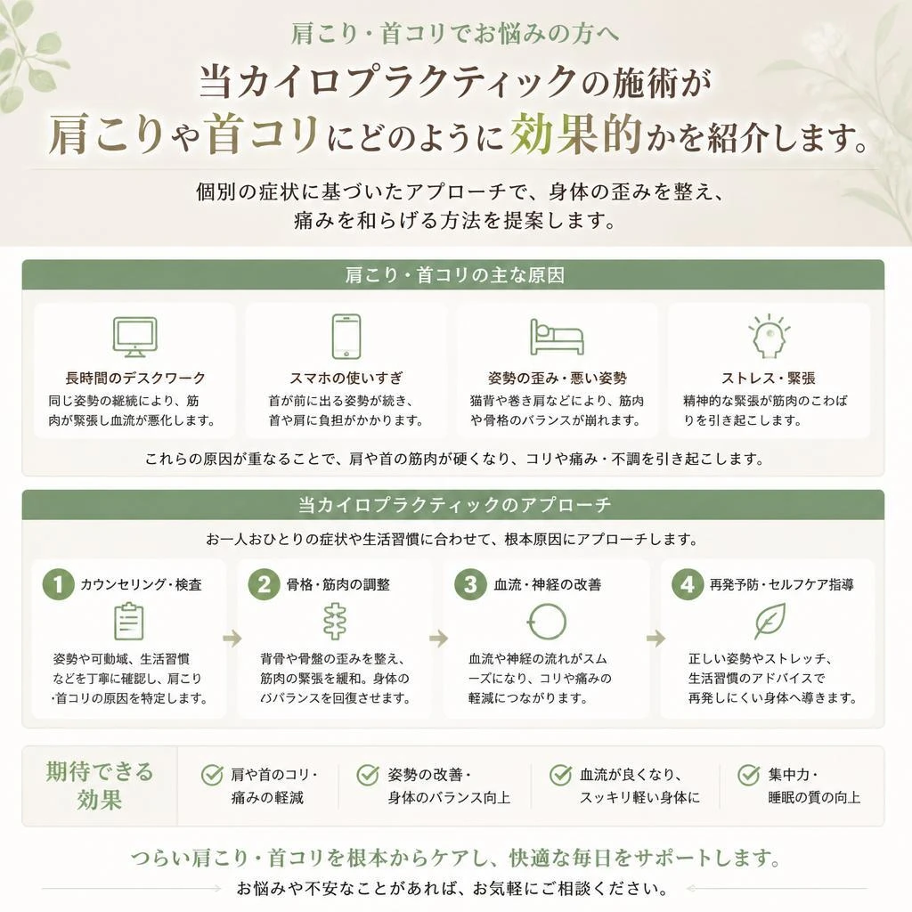 カイロプラクティックでの改善方法