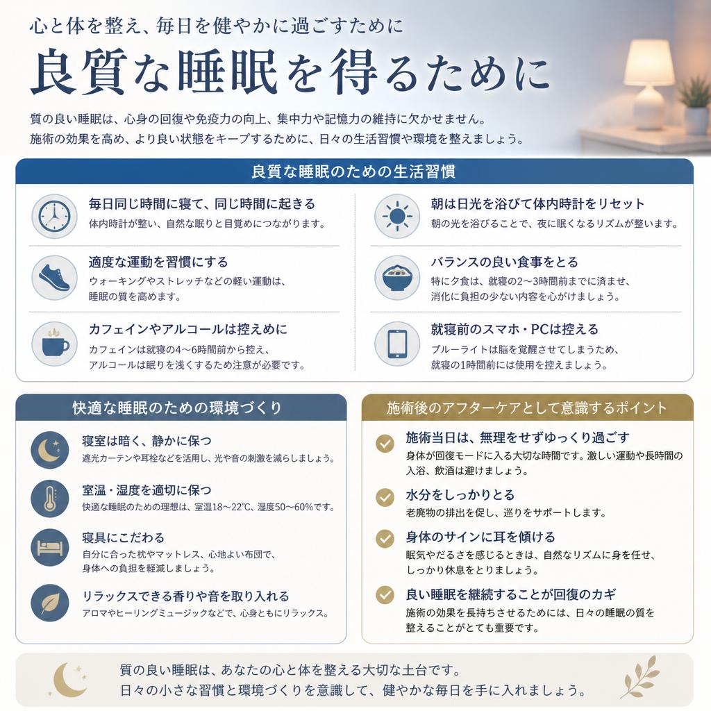 快適な睡眠環境を手に入れるために