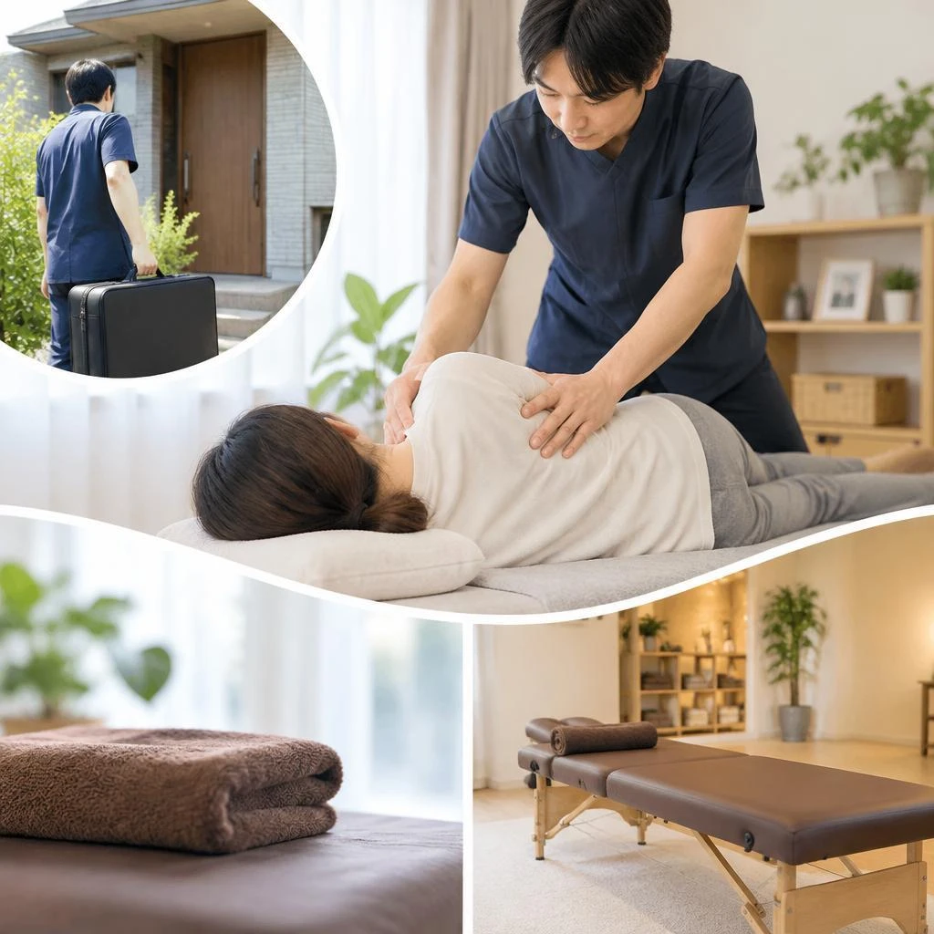 慣れたご自宅で受けられる、あなたに合わせた施術